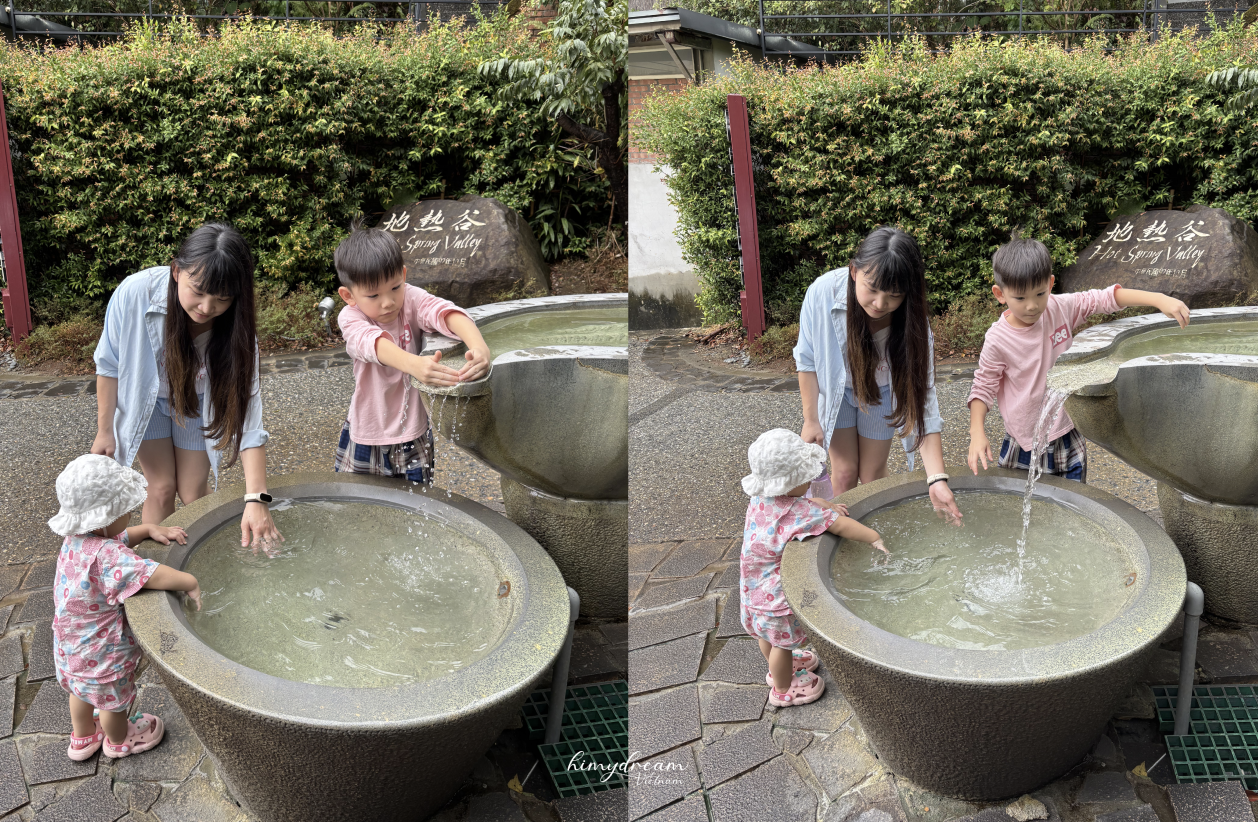 北投麗之湯溫泉會館 大廳與門口親子友善設計 玩具汽車