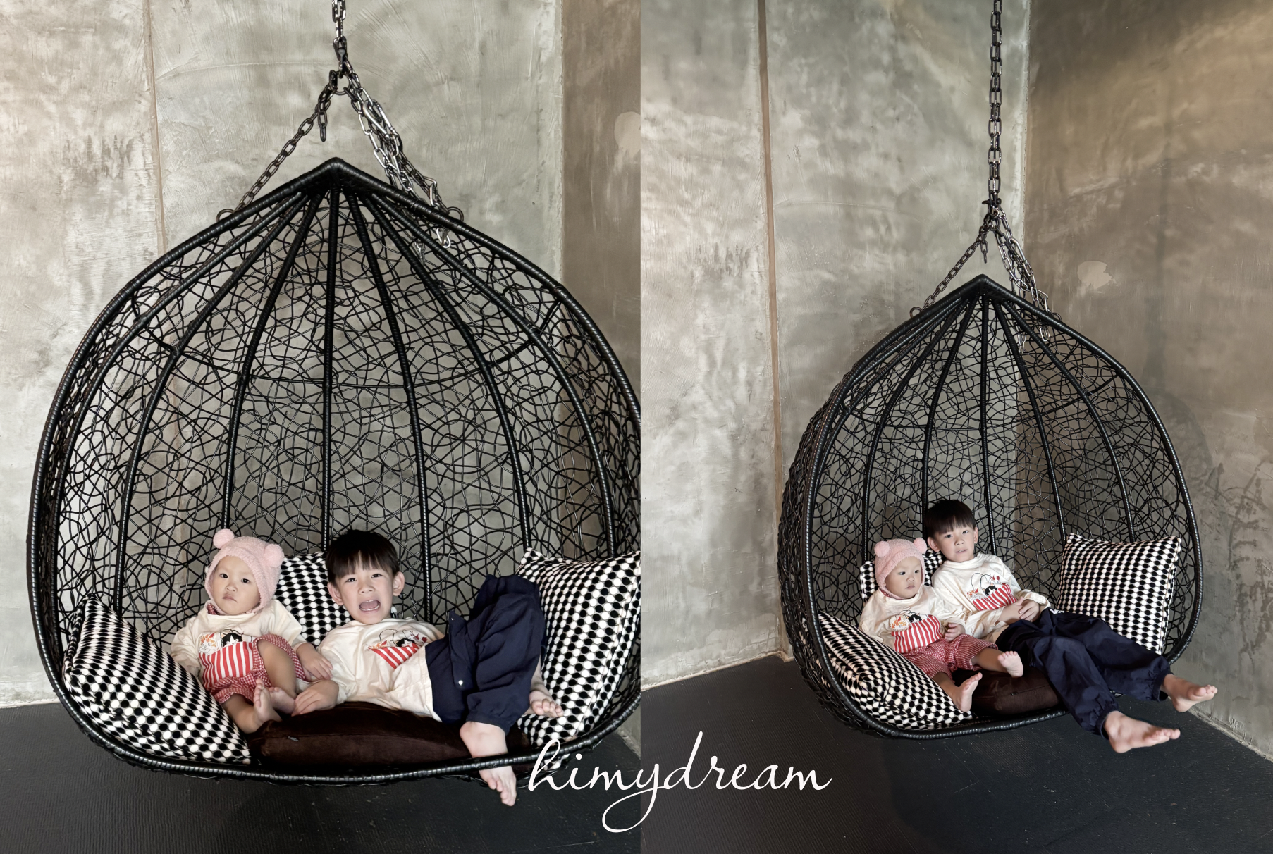 台南歐薇汽車旅館室內草皮與拍照區